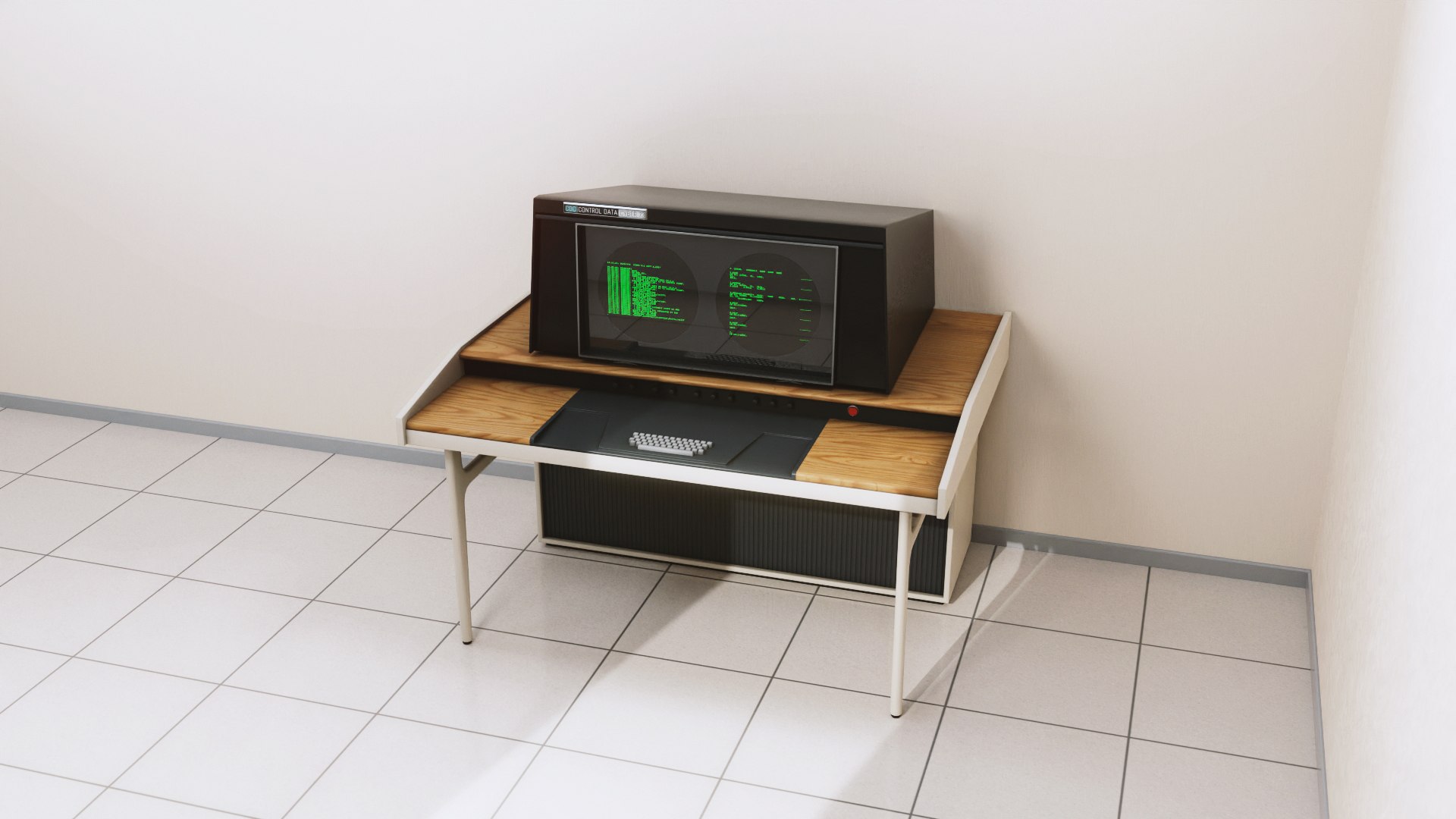3D Retro Computer Terminal - TurboSquid 1914093