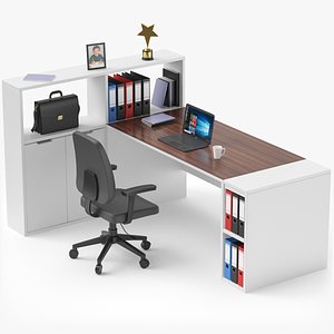Office Desk 3D Model