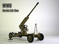 85 mm Soviet WW2 anti-aircraft gun