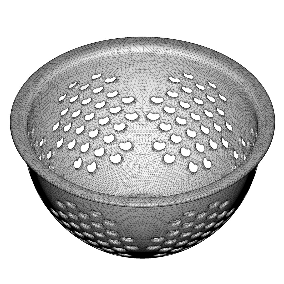 Plastic Vegetable Colander 3D Model TurboSquid 2129532
