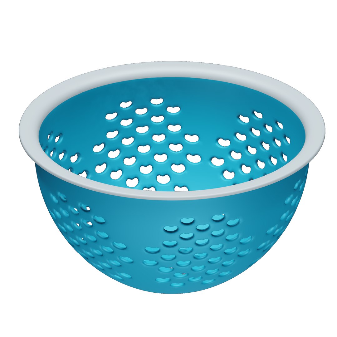 Plastic Vegetable Colander 3D Model TurboSquid 2129532