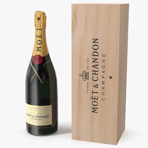 Champagne Moet and Chandon Brut Imperial with Wooden Box