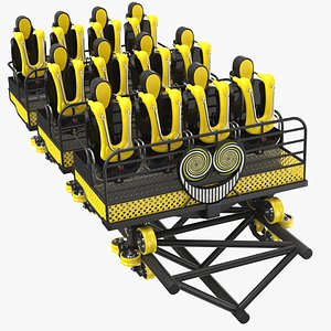 Roller Coaster Wagon Car 3D model
