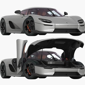 Koenigsegg CC850 2023 Opening doors and trunk