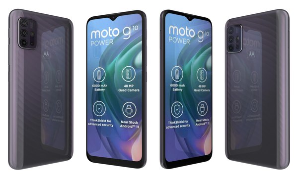 3D Motorola Moto G10 Power Aurora Grey