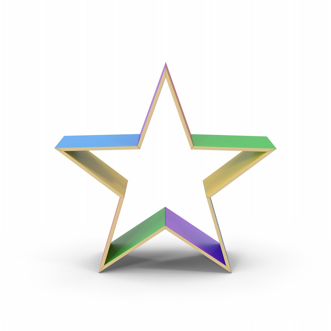 Coloured Star Shape Toy Model - TurboSquid 2284088