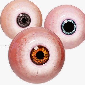 Eyes with Pupil dilation animation model