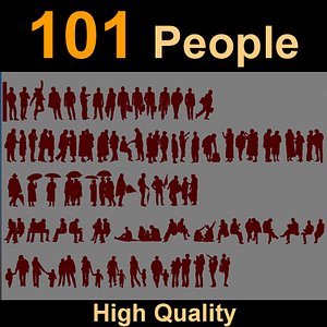 Human Silhouettes for rendering