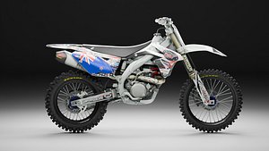 High-Detail Motocross Dirt Bike