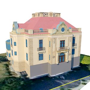 villa building 3D model