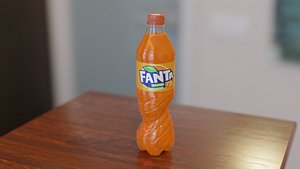 3D Fanta bottle