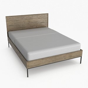 Melinda Bed Brown 3D model