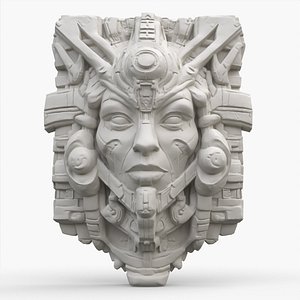 Cyber Aztec Mask 2