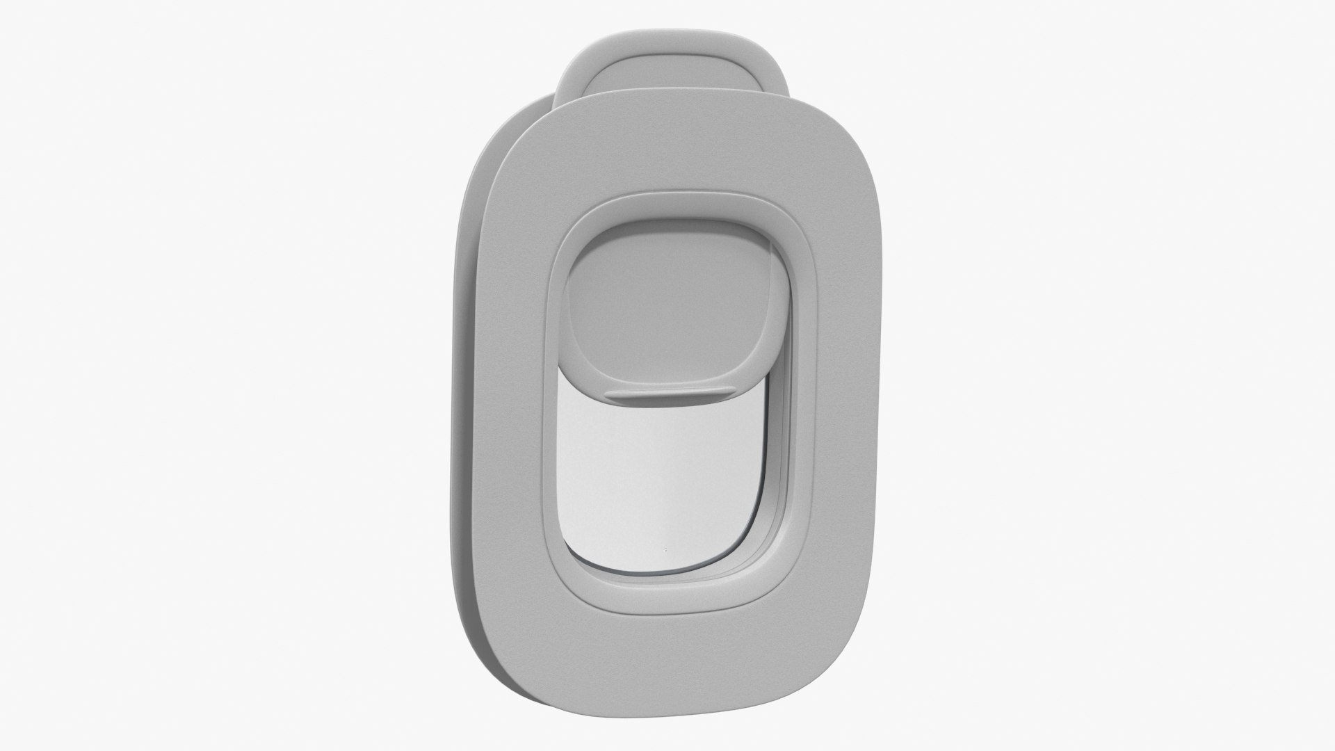 Aeroplane Window Rigged 3D model preview