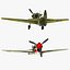 curtiss p-40 warhawk fighter 3d max