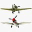 curtiss p-40 warhawk fighter 3d max