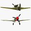 curtiss p-40 warhawk fighter 3d max
