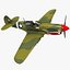 curtiss p-40 warhawk fighter 3d max
