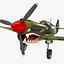 curtiss p-40 warhawk fighter 3d max