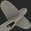 curtiss p-40 warhawk fighter 3d max