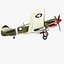 curtiss p-40 warhawk fighter 3d max