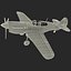 curtiss p-40 warhawk fighter 3d max