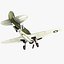 curtiss p-40 warhawk fighter 3d max