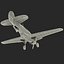 curtiss p-40 warhawk fighter 3d max