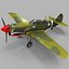 curtiss p-40 warhawk fighter 3d max