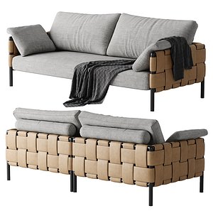 Turri Ratio sofa 215cm 3D model