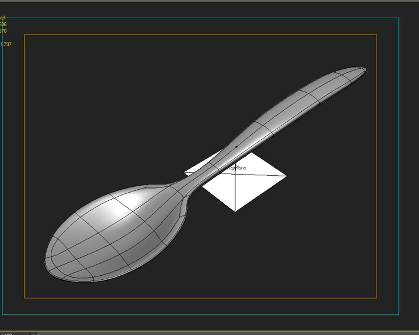 Realistic Spoon 3d Model