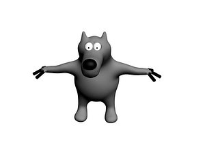 Cartoony wolf