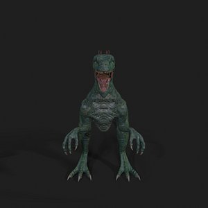 Dinosaurs Velociraptor Hybrid 3D model