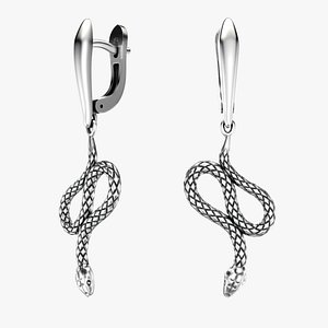 High jewelry Snake earring 2025 E21 3D print model model