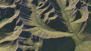Wyverns Pass Epic Twin Valley 3D Terrain model