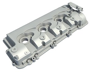 3D v6 engine head model