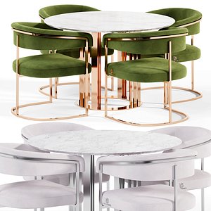 Titawin Chair and Arm Round Table By Amgrades
