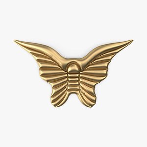3D model Gold Angel Wings Pool Float