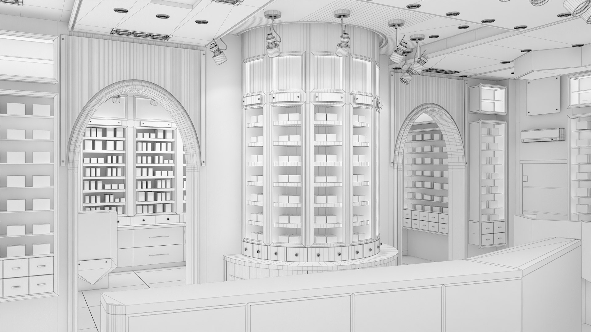 Pharmacy Interior model https://p.turbosquid.com/ts-thumb/tJ/id4nCZ/yG/wireframe02/jpg/1617974514/1920x1080/fit_q87/ffda5e5c1e38fb29689701d1e2a4b60629e168e7/wireframe02.jpg