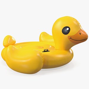 3D model duck island float pool