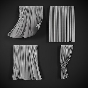 3D Curtains model