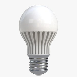 florescent led light bulb lamp 3d obj