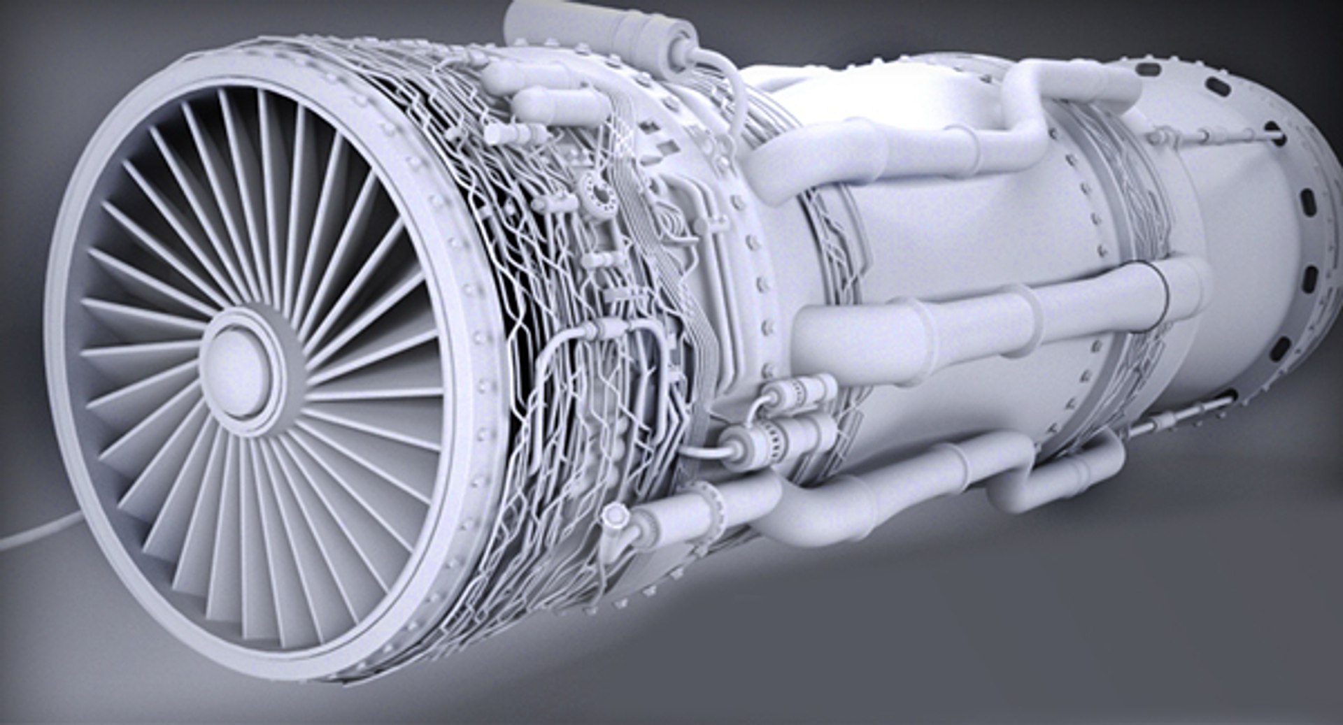F-16 Jet Engine 3d Max