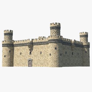 small medieval castle 3D model
