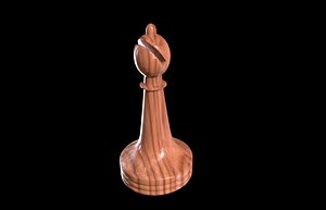 Chess piece crazy 3D
