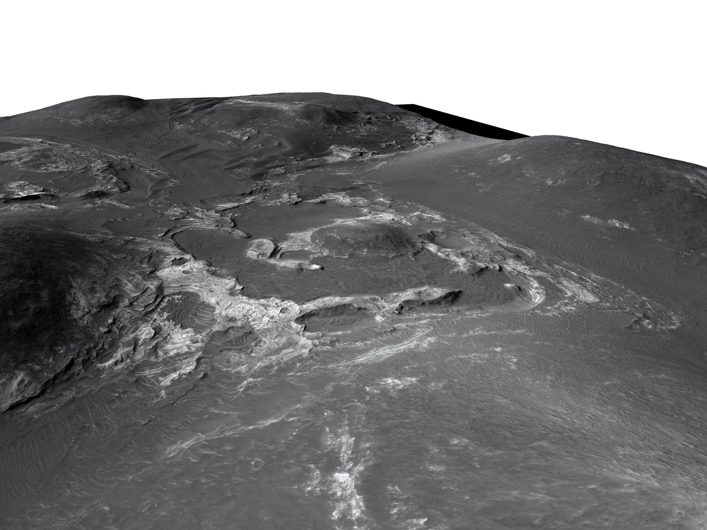 3D Model MARS VR - Layered Rocks In Orson Welles Crater - TurboSquid ...