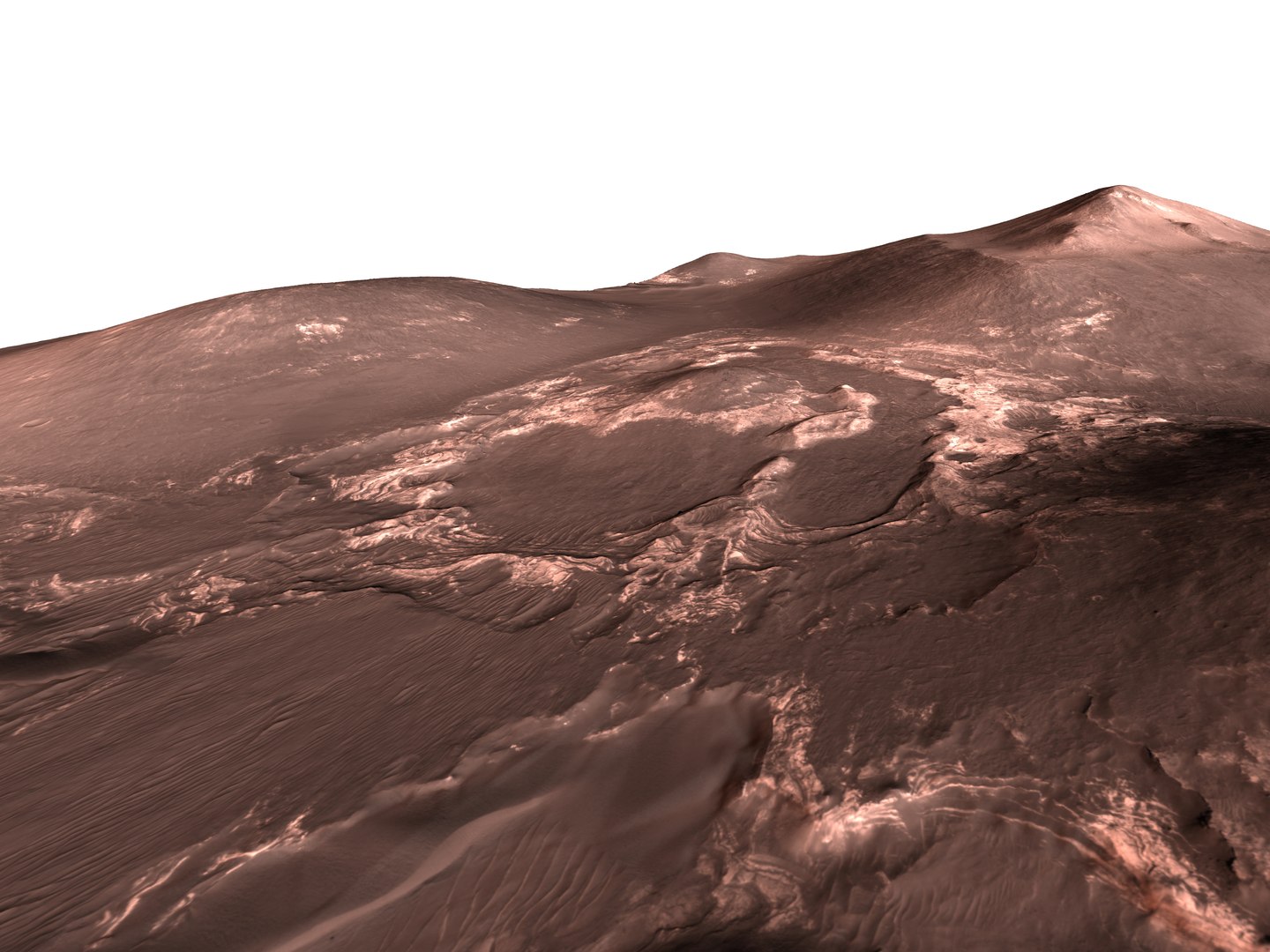 3D Model MARS VR - Layered Rocks In Orson Welles Crater - TurboSquid ...