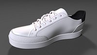 Calvin Klein Mens Izar Leather Sneakers