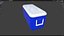 3D Cooler Box PBR model