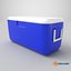 3D Cooler Box PBR model